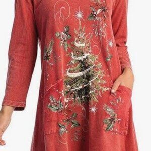 Jess & Jane Mineral Washed Christmas Dress